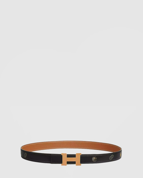 [HERMES-에르메스]Mini Constance Guillochee 벨트 버클 & Hermes sur Mer 리버서블 가죽 스트랩