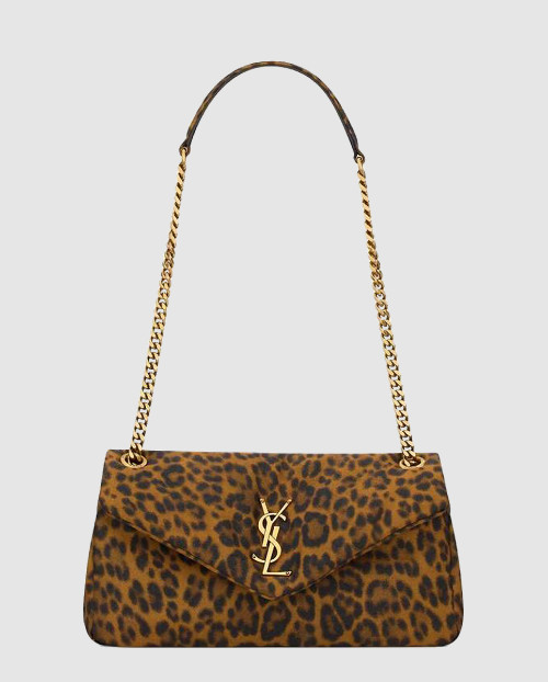 [SAINT LAURENT-생로랑]캘립소 스몰 저지 레오파드 734153