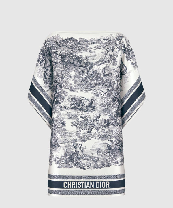 [DIOR-디올]Dioriviera Toile de Jouy Sauvage Dior 실크 탑 54JOU
