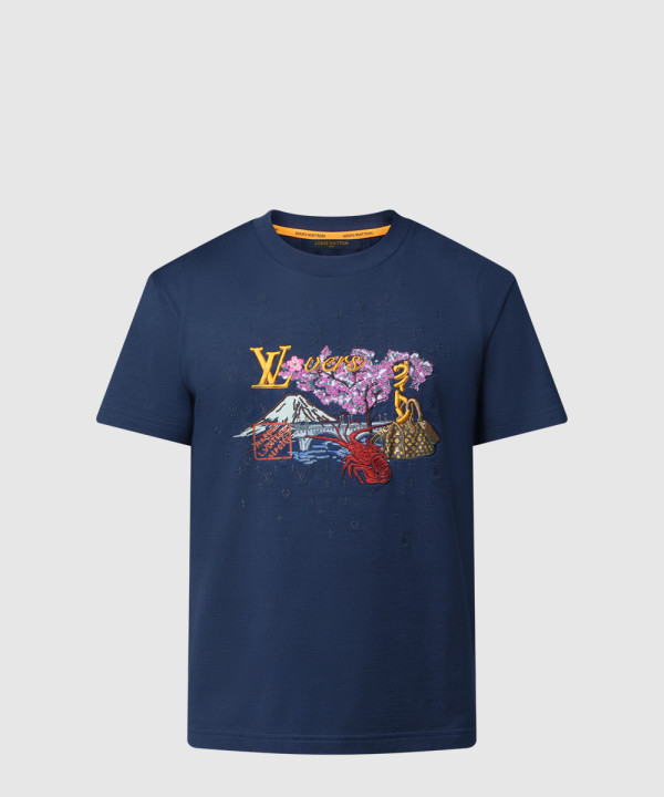 [LOUIS VUITTON-루이비통]엠브로이더드 티셔츠 1AIMKV