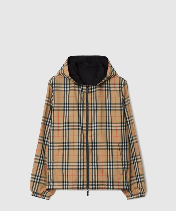 [BURBERRY-버버리]리버시블 체크 후드 재킷 81103711