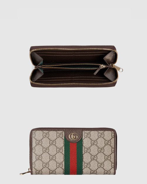 [GUCCI-구찌]오피디아 컬렉션 풀 지퍼 지갑 838484