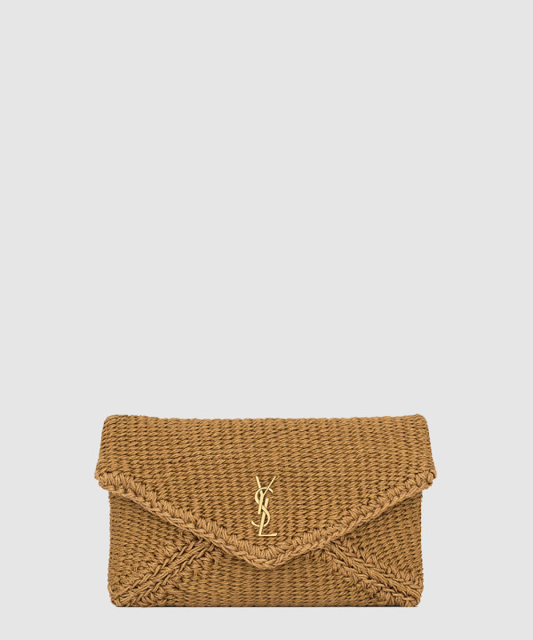 [SAINT LAURENT-생로랑]로프 소재 CASSANDRE 라지 엔벨로프 파우치 769307
