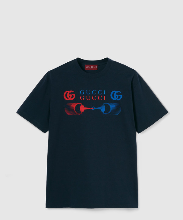 [GUCCI-구찌]프린트 코튼 저지 티셔츠 ‎796395