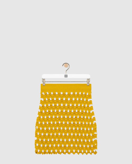 [LOEWE-로에베]미니 스커트 비스코스 & 코튼