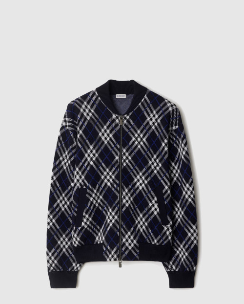 [BURBERRY-버버리]체크 울 블렌드 보머 재킷 81106321