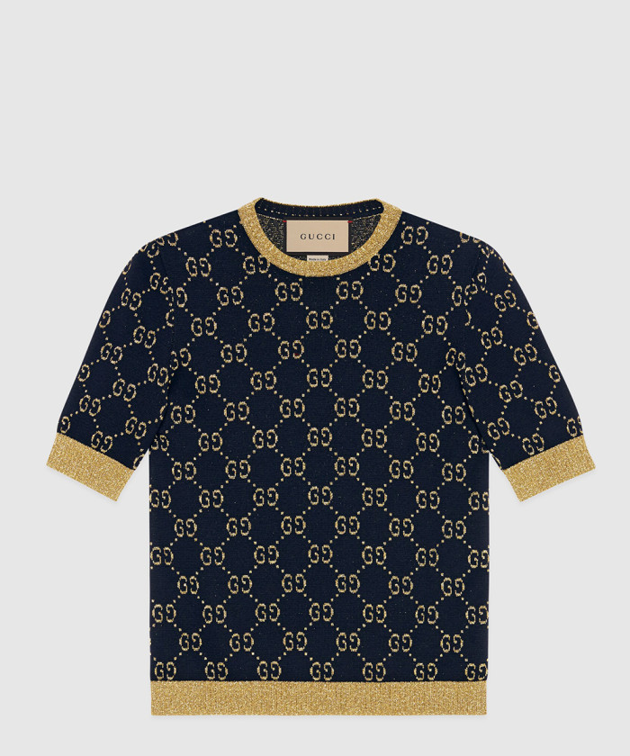 레플리카|이미테이션 gucci-구찌gg-코튼-라메-패브릭-탑-526759-1