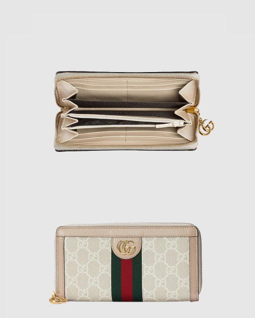 [GUCCI-구찌]오피디아 GG 풀 지퍼 지갑 523154
