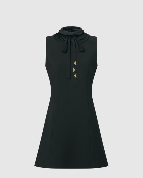 [LOUIS VUITTON-루이비통]플리츠 칼라 핏 드레스 1AIR38