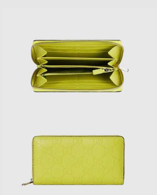 [GUCCI-구찌]임프린트 집 어라운드 지갑 GG 가죽 835003