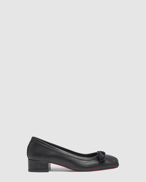 [LOUBOUTIN-루부탱]실크 새틴 발레 플랫 1240204