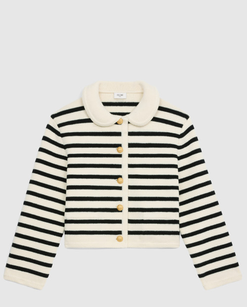 [CELINE-셀린느]스트라이프 울 카디건 재킷 RV09O5