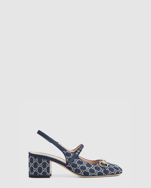 [GUCCI-구찌]GG 크리스털 호스빗 펌프스 837224