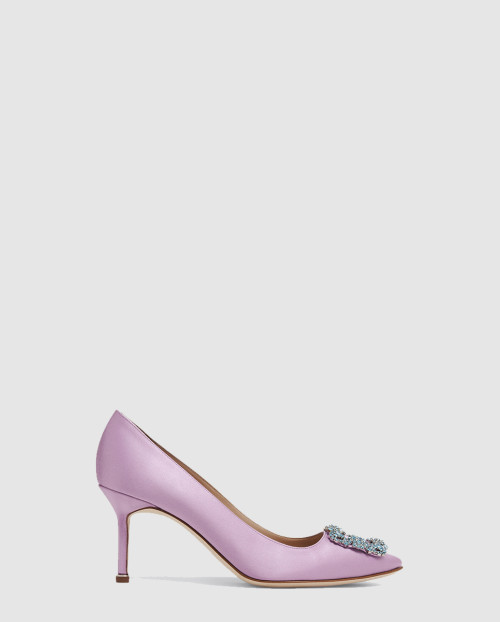 [M.BLAHNIK-마놀로블라닉]한지 새틴 힐