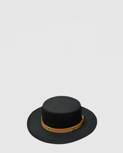 [CHANEL-샤넬]넓은 챙 플랫 탑 모자 AA7885