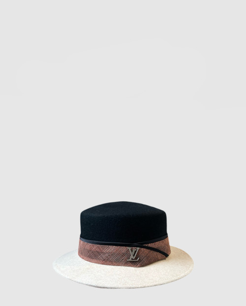 [LOUIS VUITTON-루이비통]평면 고리 펠트 모자 M43851