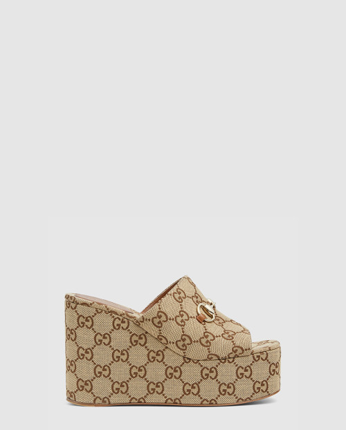 [GUCCI-구찌]호스빗 웨지 샌들 816328