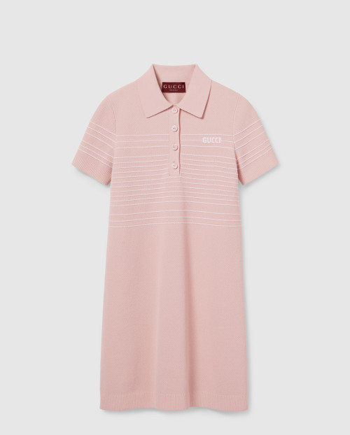 [GUCCI-구찌]Intarsha 패브릭 폴로 드레스 818744