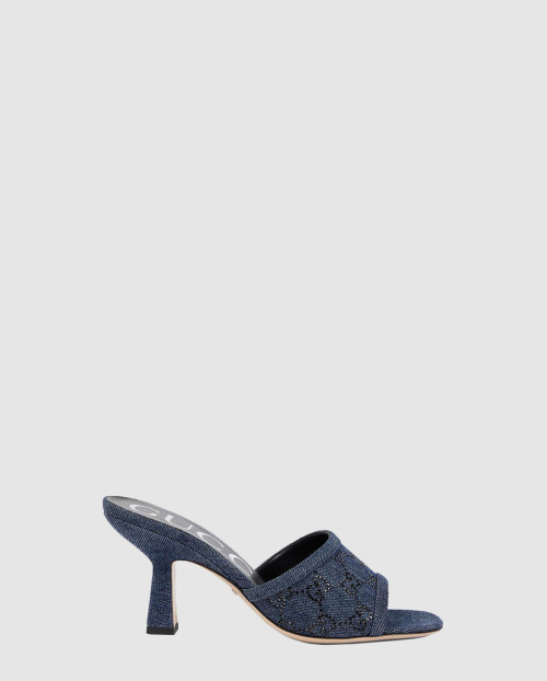 [GUCCI-구찌]크리스탈 데님 뮬 772416