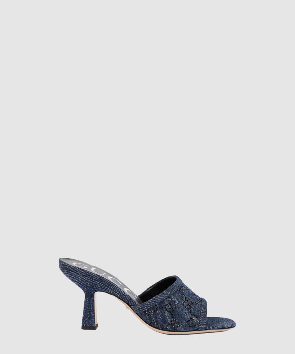 [GUCCI-구찌]크리스탈 데님 뮬 772416