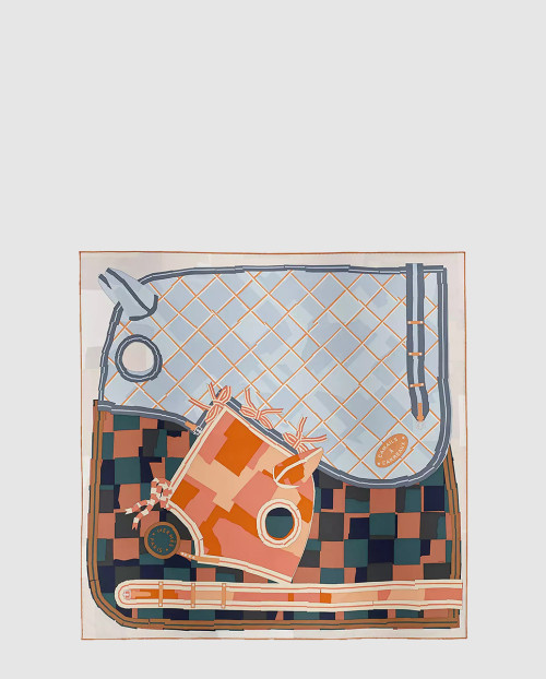 HERMES-에르메스]Camails a Carreaux 스카프 90