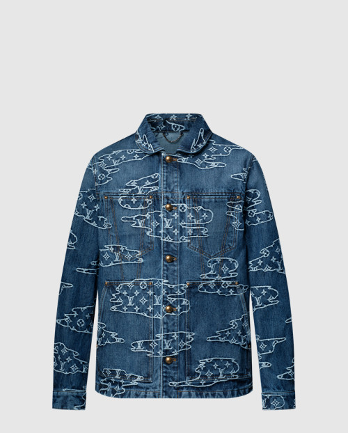 [LOUIS VUITTON-루이비통]모노그램 데님 워크웨어 블루종 1AILN7
