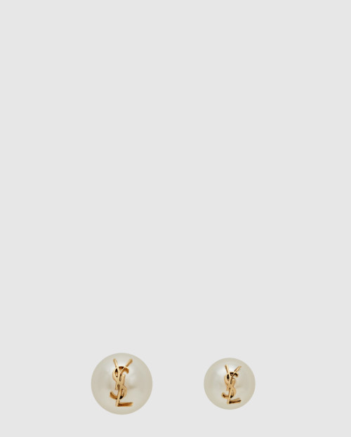 SAINT LAURENT-생로랑]스몰 및 라지 펄 이어링 691563