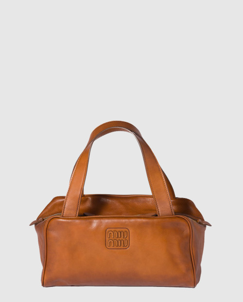 [MIUMIU-미우미우]가죽 탑 핸들 백 5BB182