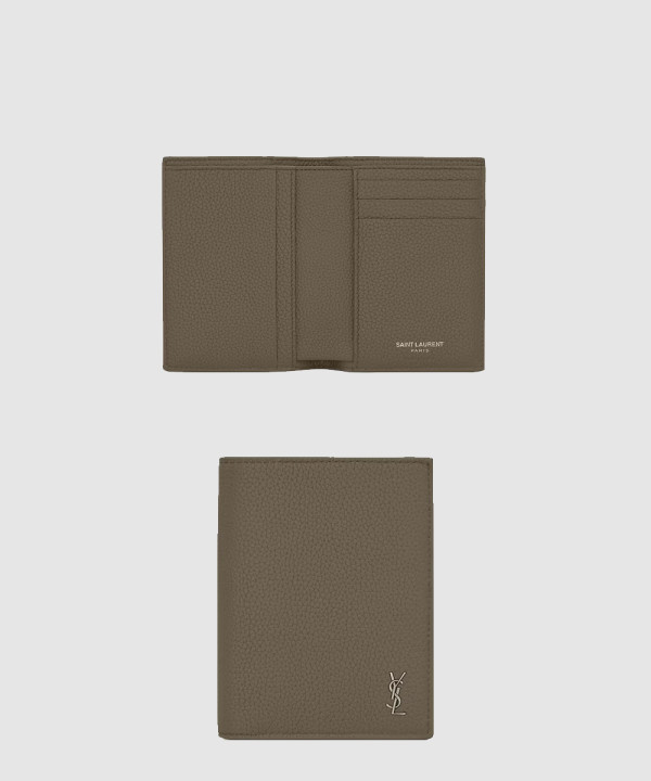 [SAINT LAURENT-생로랑]그레인 가죽 소재의 미니 CASSANDRE 카드 지갑 668736