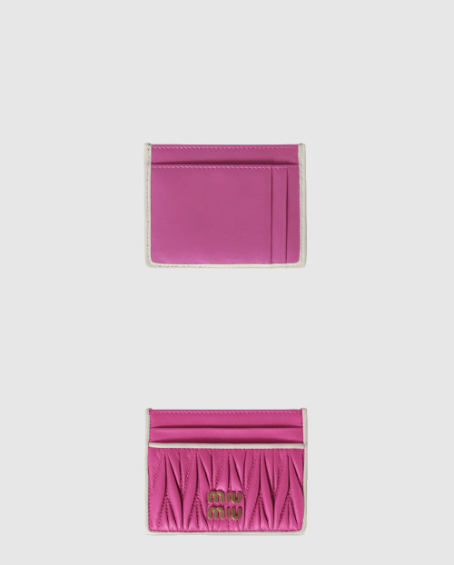 [MIUMIU-미우미우]마틀라세 포켓 월렛 카드지갑 5MC076