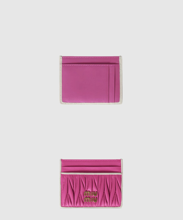 [MIUMIU-미우미우]마틀라세 포켓 월렛 카드지갑 5MC076