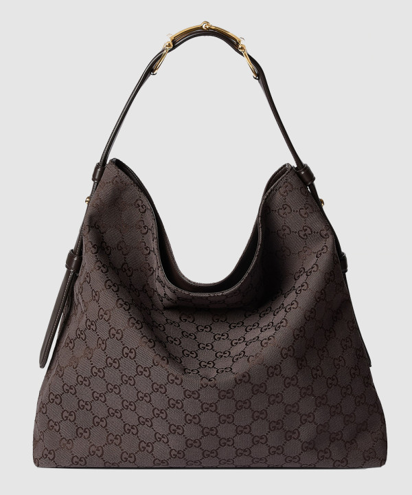 [GUCCI-구찌]엠보스드 GG 모티프 스웨이드 숄더백 850546