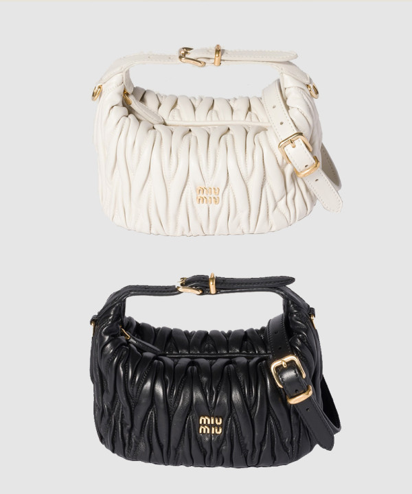 [MIUMIU-미우미우]마테라쎄 나파 가죽 파우치 5NE026