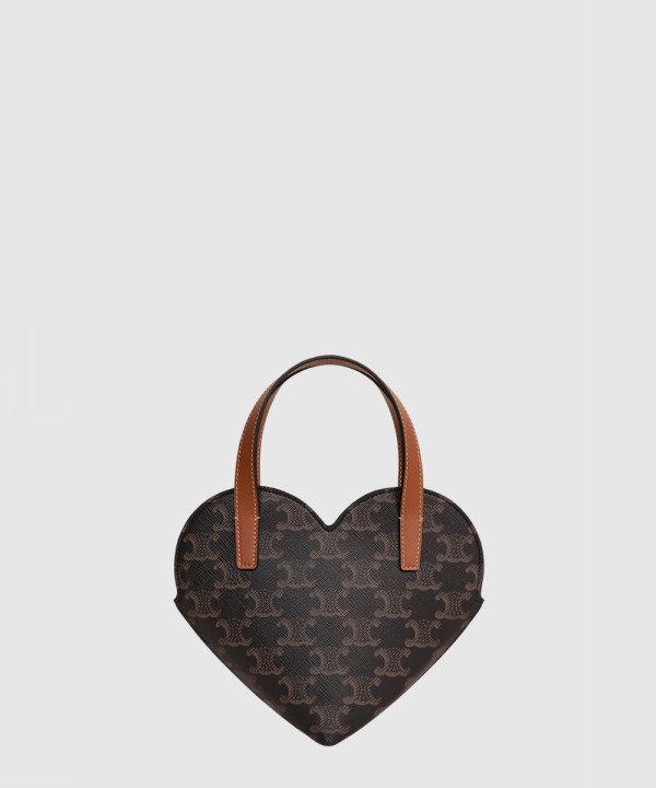 [CELINE-셀린느]틴 퀘르 트리오페 캔버스 하트 토트 크로스백 10P512