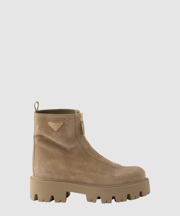 [PRADA-프라다]스웨이드 부티 지퍼 클로저 1T328O