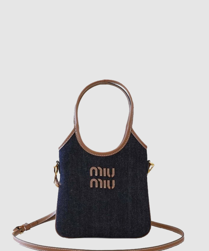 레플리카|이미테이션 miumiu-미우미우캔버스-및-가죽-아이비-백-5ba281-1