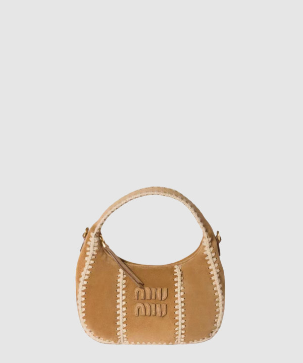 [MIUMIU-미우미우]스웨이드 크로셰 백 5BC125