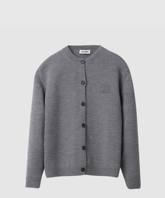 레플리카|이미테이션 miumiu-미우미우울-앤-나일론-니트-가디건-mmf796