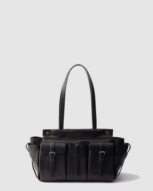 [PRADA-프라다]루트 미디엄 가죽 토트백 1BG645