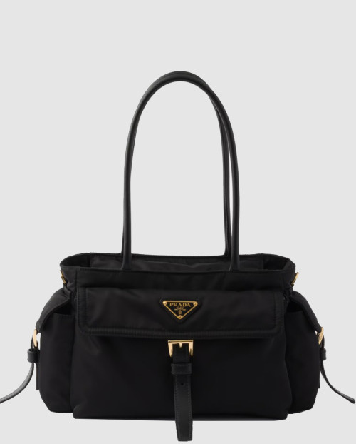 [PRADA-프라다]익스플로어 미디엄 리나일론 및 가죽 토트백 1BG596