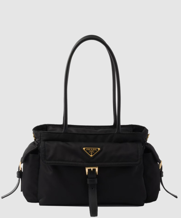 [PRADA-프라다]익스플로어 미디엄 리나일론 및 가죽 토트백 1BG596