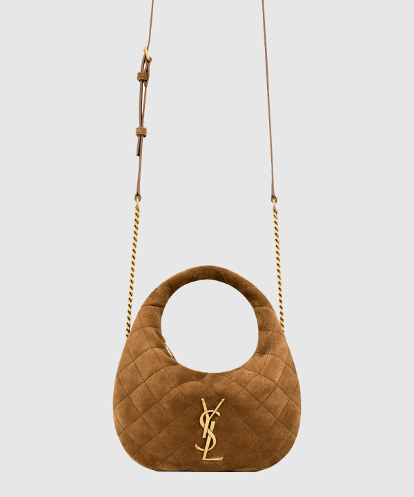 [SAINT LAURENT-생로랑]퀼팅 스웨이드 소재 ICARINO 미니 백 871329